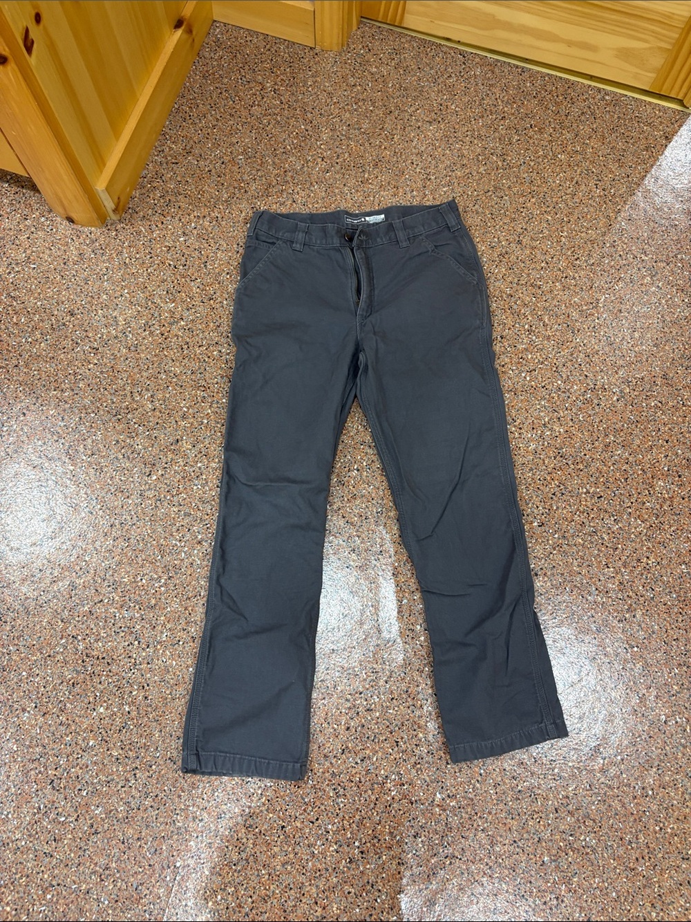 Carhartt Men's Black Straight-Leg Chinos